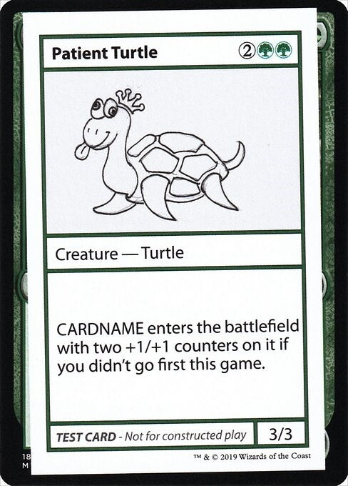 Patient Turtle (No PW Symbol) [CMB1] - MTG Single