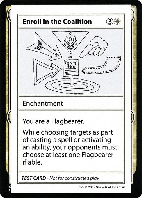 Enroll in the Coalition (No PW Symbol) [CMB1] - MTG Single