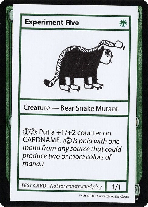 Experiment Five (No PW Symbol) [CMB1] - MTG Single