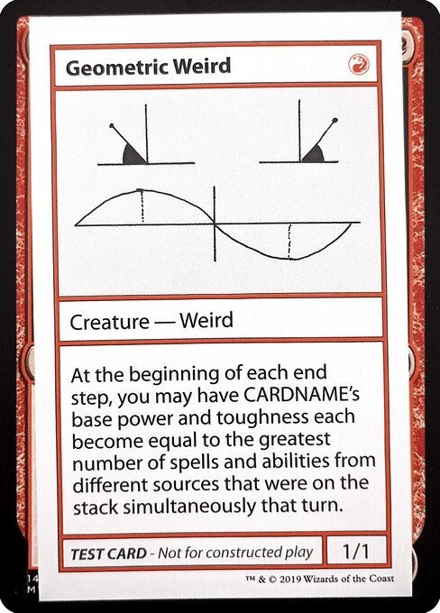 Geometric Weird (No PW Symbol) [CMB1] - MTG Single