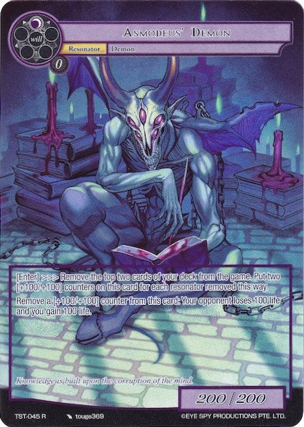 Asmodeus’ Demon (Full Art) (45) [TST] - Force of Will Single