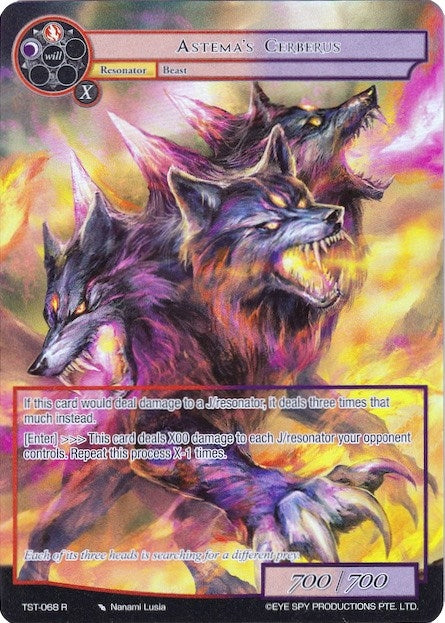 Astema’s Cerberus (Full Art) (68) [TST] - Force of Will Single
