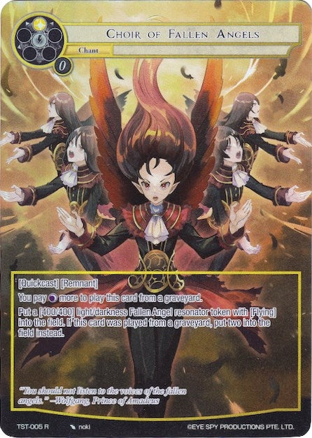 Choir of Fallen Angels (Full Art) (5) [TST] - Force of Will Single