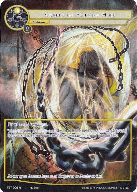 Cradle of Fleeting Hope (Full Art) (6) [TST] - Force of Will Single