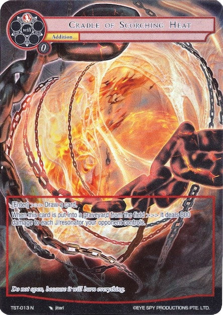 Cradle of Scorching Heat (Full Art) (13) [TST] - Force of Will Single