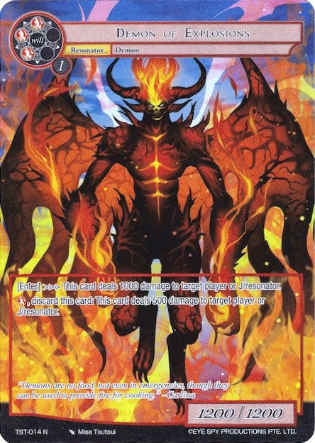Demon of Explosions (Full Art) (14) [TST] - Force of Will Single