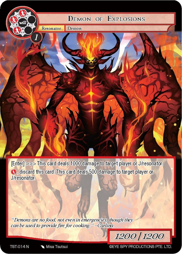 Demon of Explosions (14) [TST] - Force of Will Single