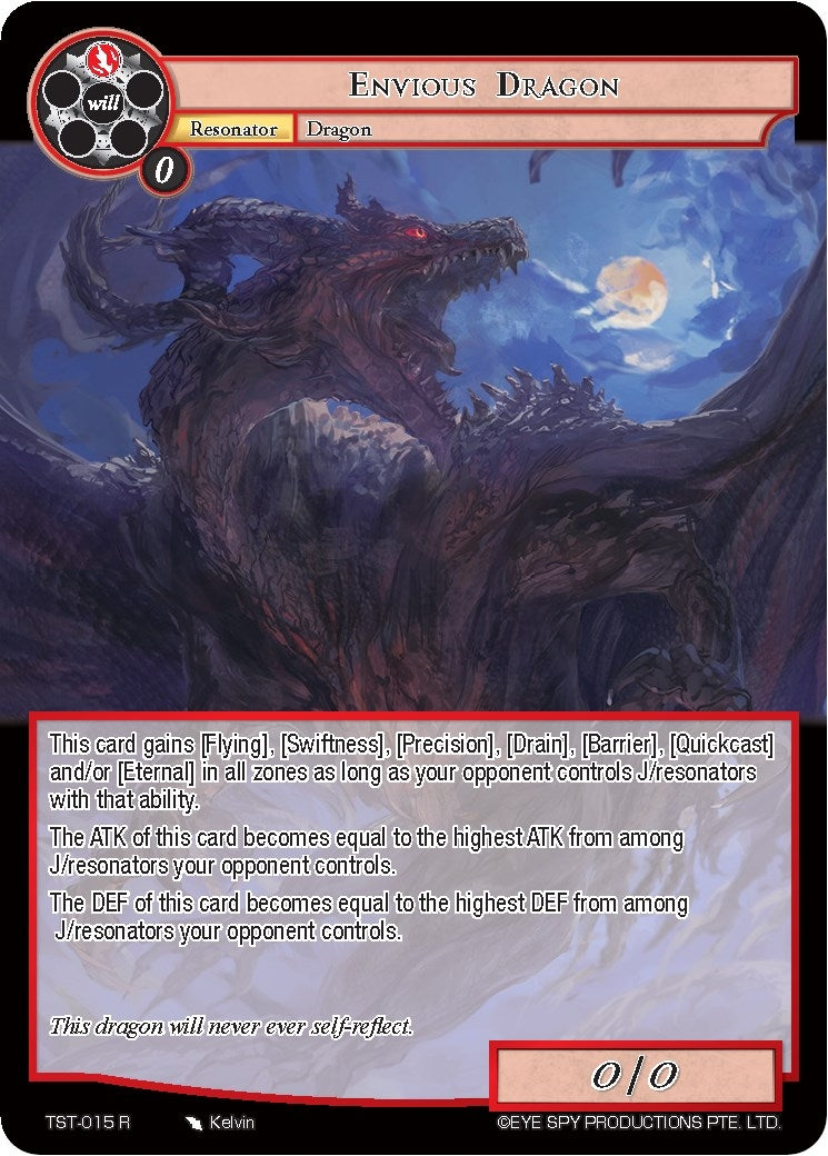 Envious Dragon (15) [TST] - Force of Will Single