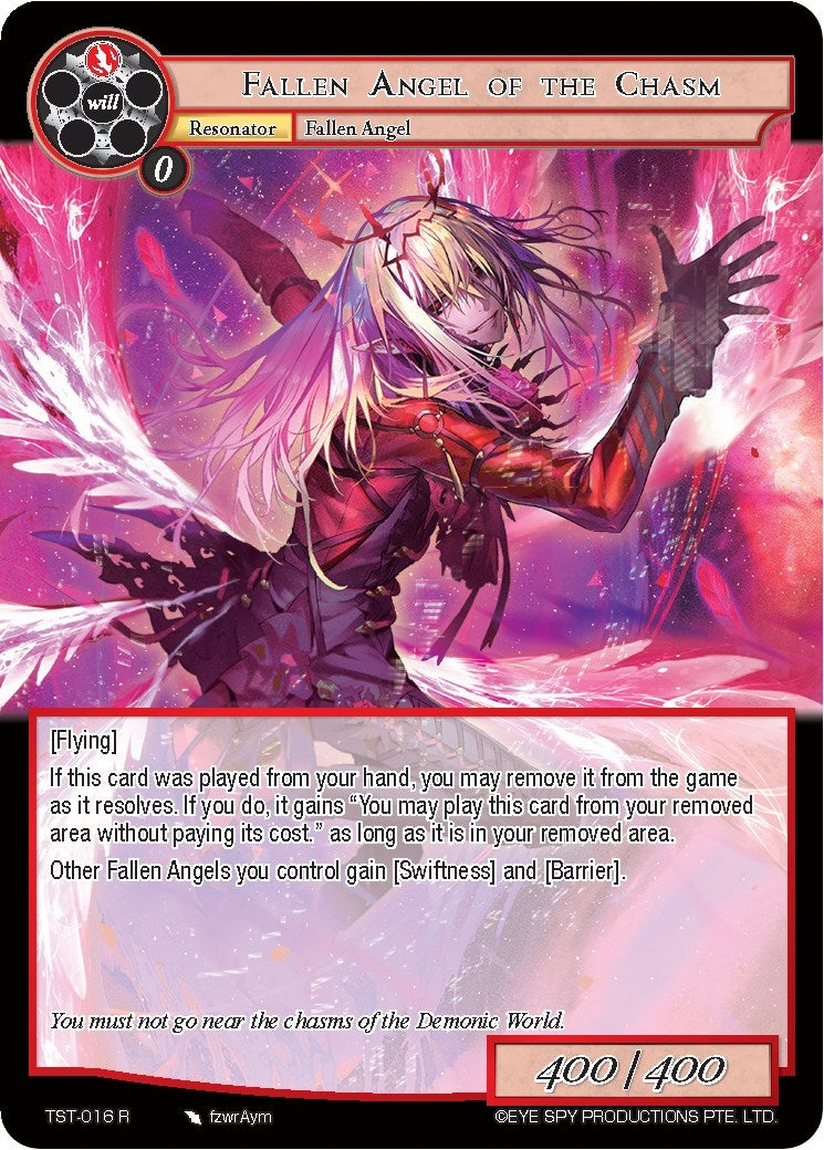 Fallen Angel of the Chasm (16) [TST] - Force of Will Single