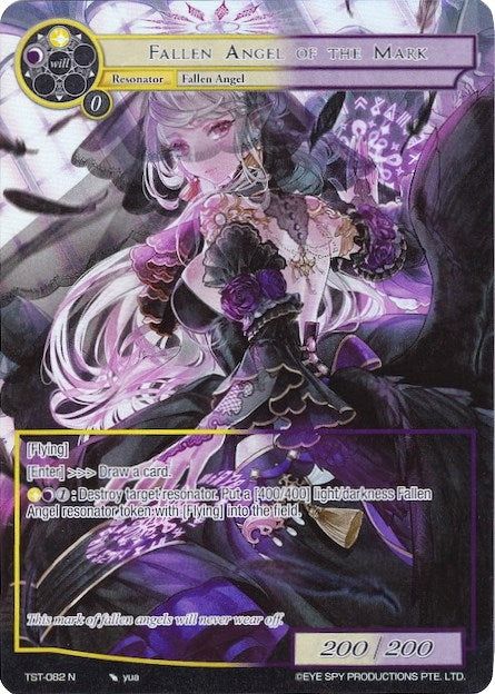 Fallen Angel of The Mark (Full Art) (82) [TST] - Force of Will Single
