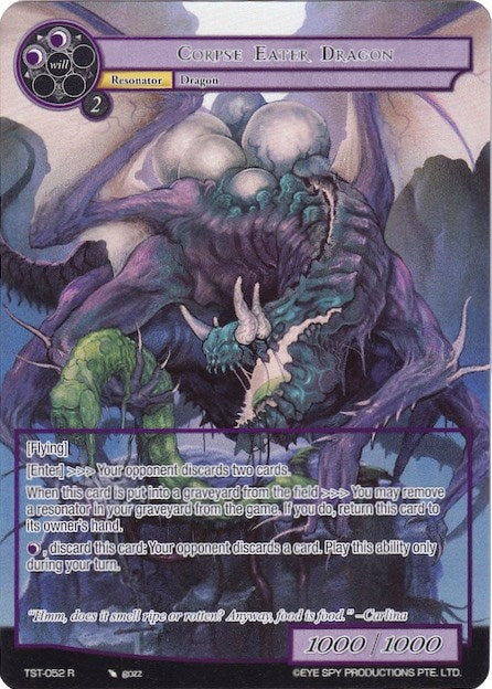 Corpse Eater Dragon (Full Art) (52) [TST] - Force of Will Single