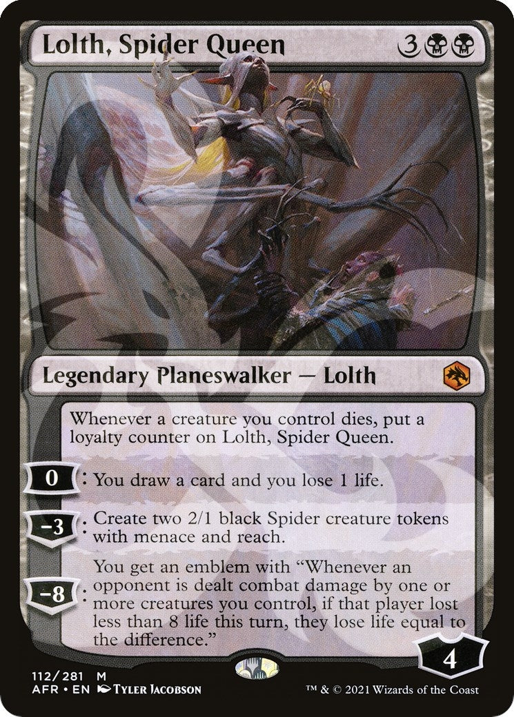 Lolth Spider Queen (112) [AFR&] - MTG Single