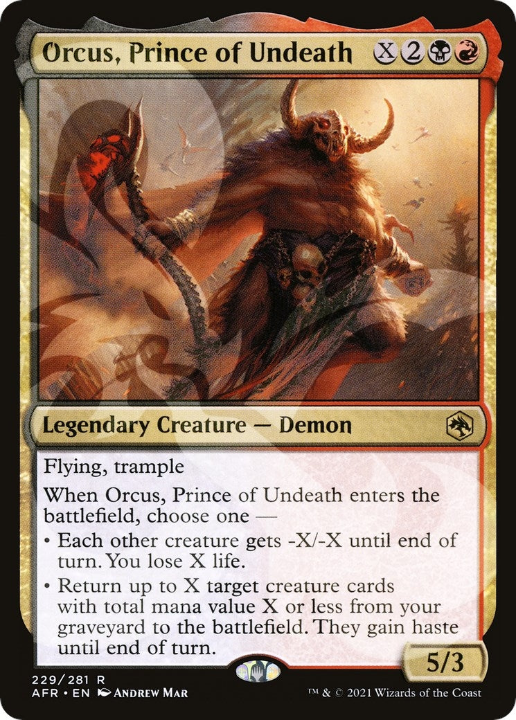 Orcus Prince of Undeath (229) [AFR&] - MTG Single