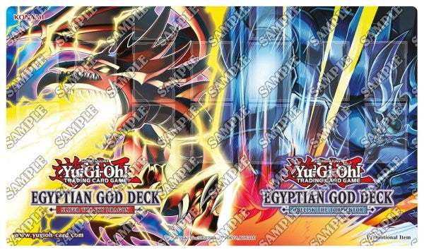 Yu-Gi-Oh! Egyptian God Decks Launch Event Game Mat - Slifer the Sky Dragon and Obelisk the Tormentor - Playmats Sealed