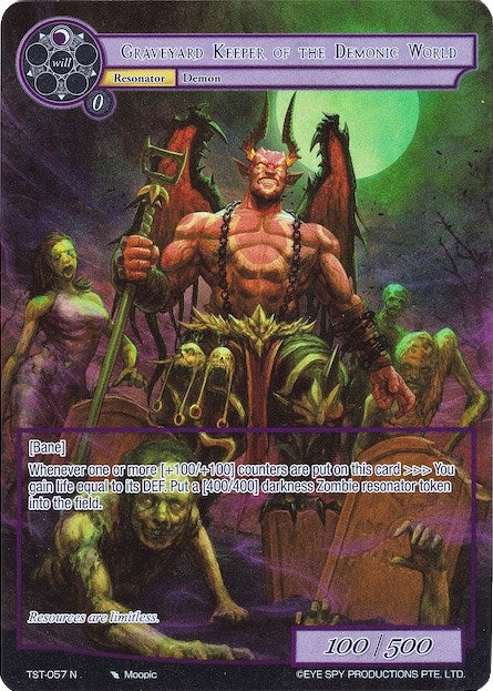 Graveyard Keeper of the Demonic World (Full Art) (57) [TST] - Force of Will Single