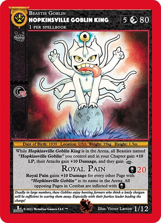 Hopkinsville Goblin King (1) (CNFE-TD) - MetaZoo Single