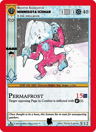Minnesota Iceman (3) (CNFE-TD) - MetaZoo Single