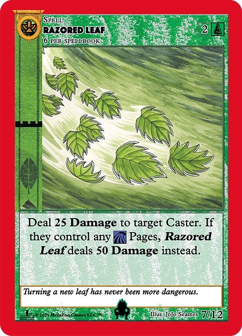 Razored Leaf (7) (CNFE-TD) - MetaZoo Single