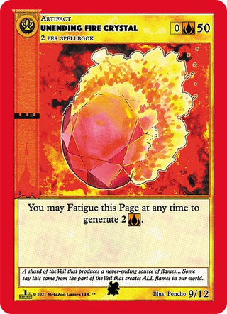 Unending Fire Crystal (10) (CNFE-TD) - MetaZoo Single