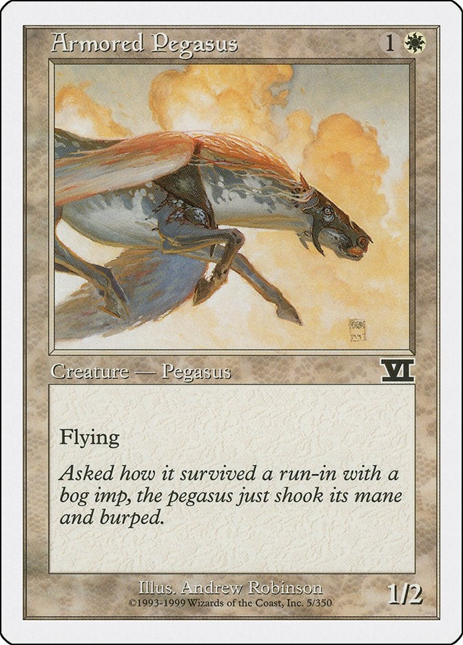 Armored Pegasus (5) [6ED] - MTG Single