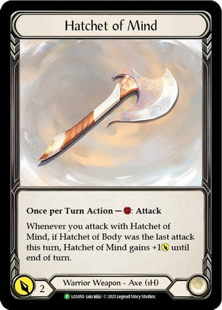 Hatchet of Mind (50) [PR] - Flesh and Blood TCG Single