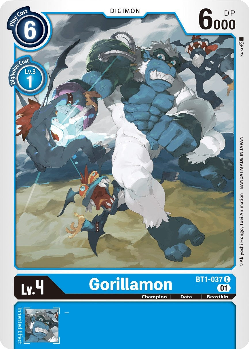 Gorillamon - BT1-037 (Alternate Art) (1037) [ST-8] - Digimon Card Game Single
