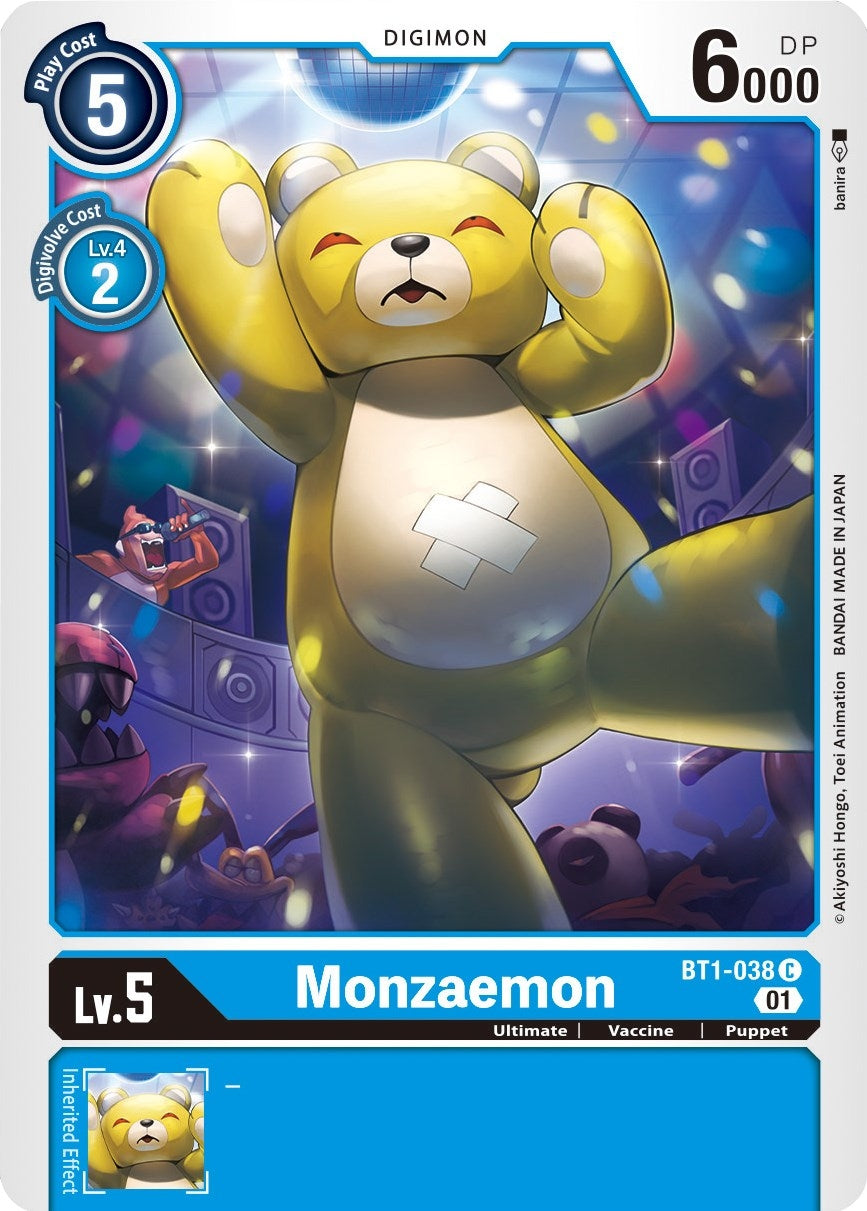 Monzaemon - BT1-038 (Alternate Art) (1038) [ST-8] - Digimon Card Game Single