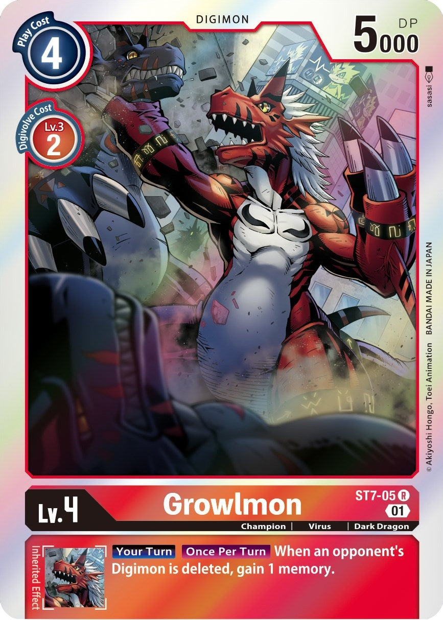 Growlmon (705) [ST-7] - Digimon Card Game Single