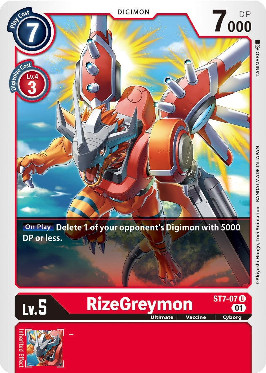 RizeGreymon (707) [ST-7] - Digimon Card Game Single