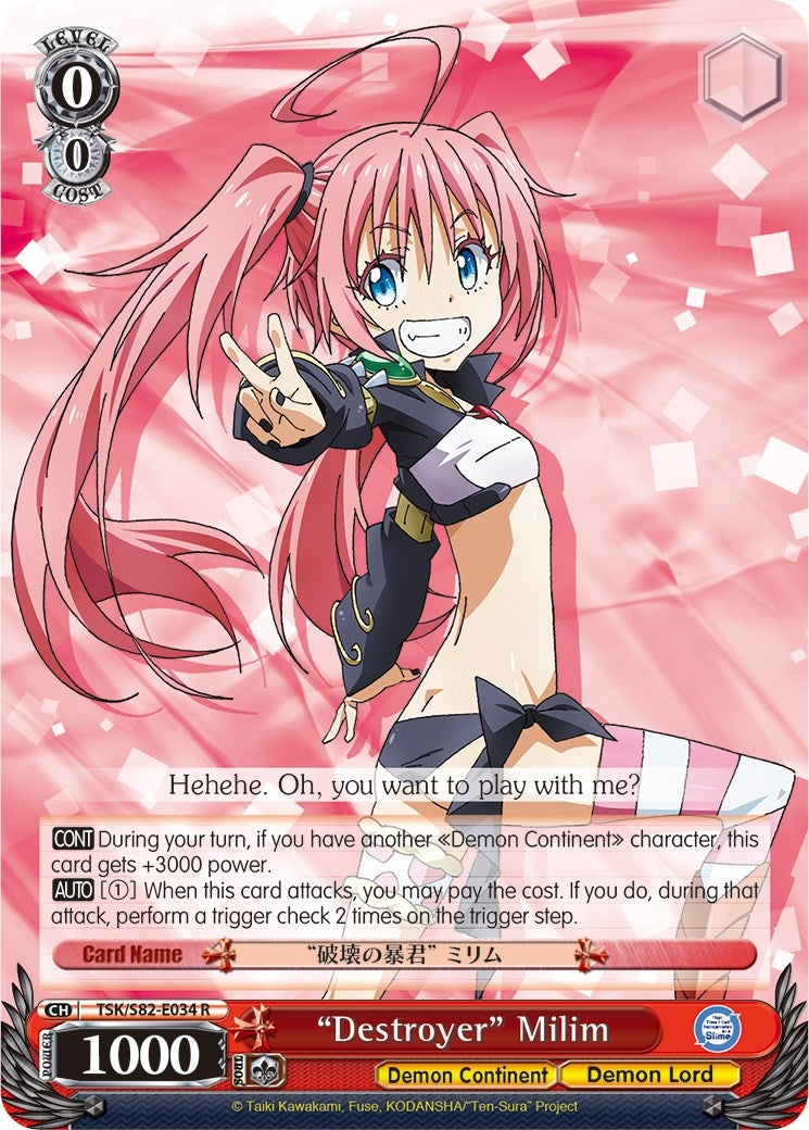 ’Destroyer’ Milim (82034) [TSK/S82] - Weiss Schwarz Single