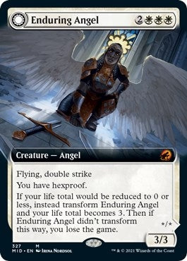 Enduring Angel (Extended Art) (327) [MID] - MTG Single