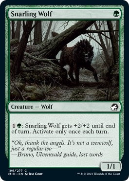 Snarling Wolf (199) [MID] - MTG Single
