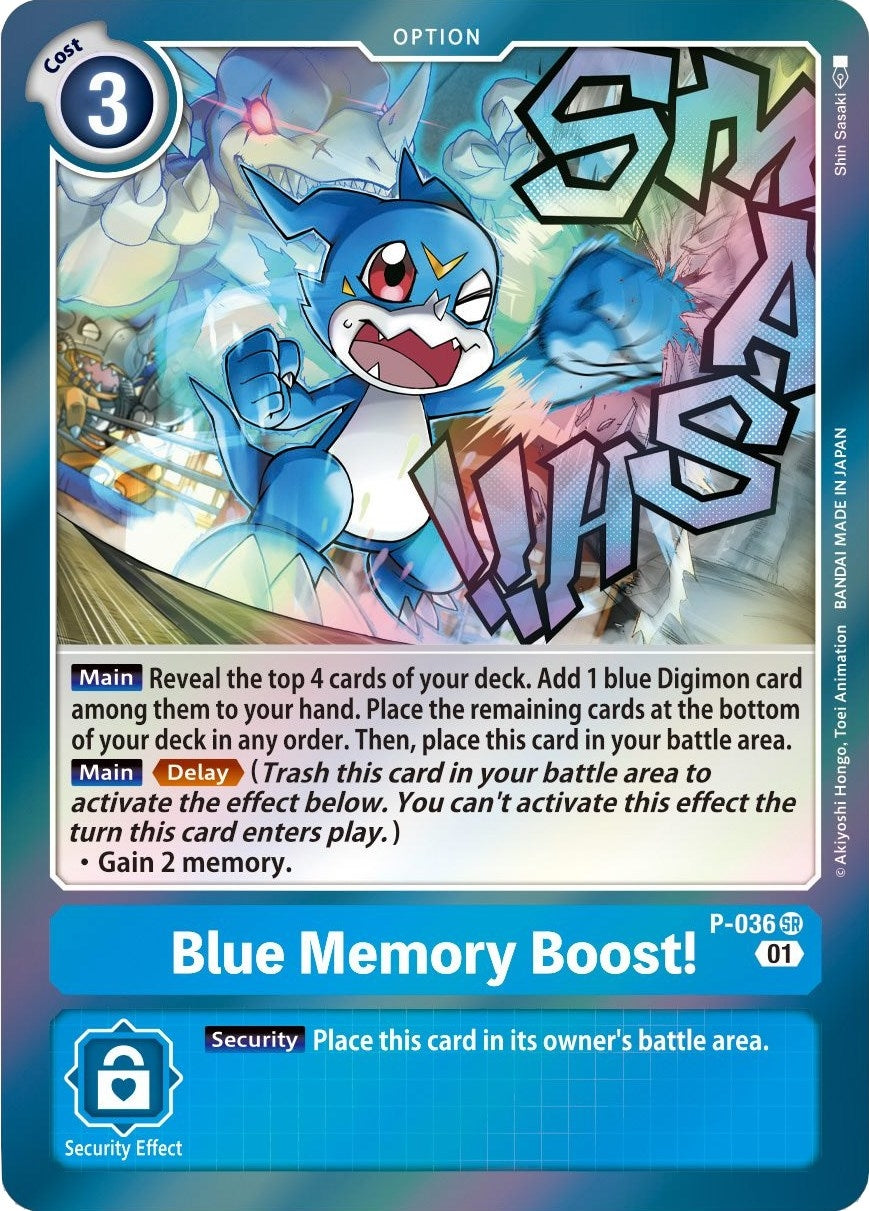 Blue Memory Boost! (36) [D-PR] - Digimon Card Game Single