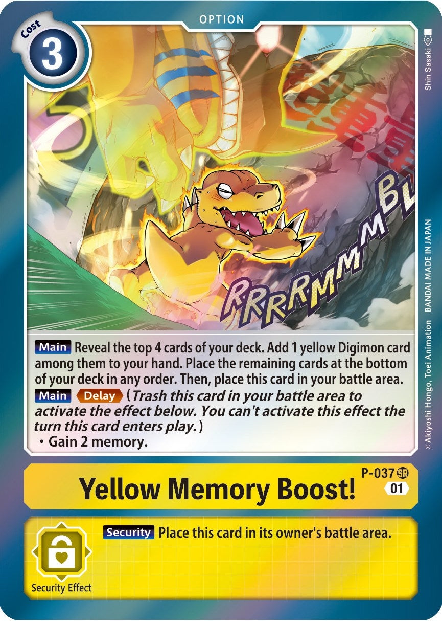 Yellow Memory Boost! (37) [D-PR] - Digimon Card Game Single