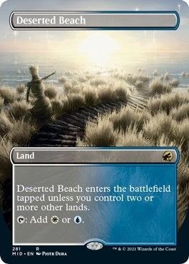 Deserted Beach (Borderless) (281) [MID] - MTG Single