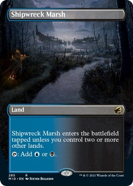 Shipwreck Marsh (Borderless) (285) [MID] - MTG Single