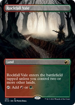 Rockfall Vale (Borderless) (284) [MID] - MTG Single