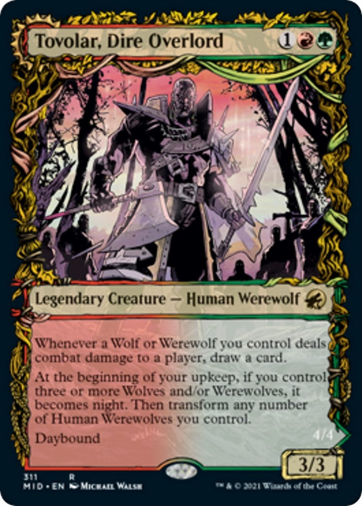 Tovolar Dire Overlord (Showcase) (311) [MID] - MTG Single