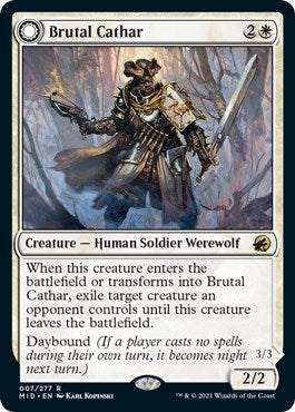 Brutal Cathar (7) [MID] - MTG Single