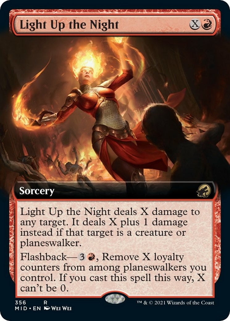 Light Up the Night (Extended Art) (356) [MID] - MTG Single