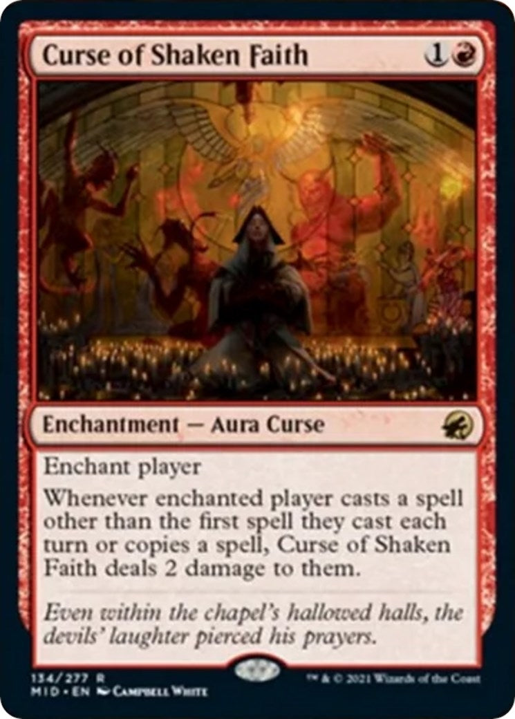 Curse of Shaken Faith (134) [MID] - MTG Single