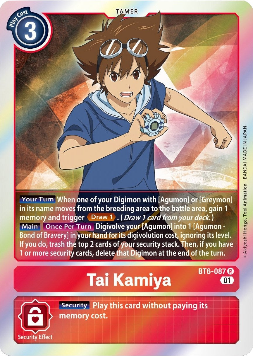 Tai Kamiya (6087) [BT06] - Digimon Card Game Single