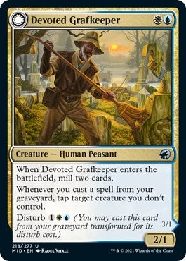 Devoted Grafkeeper (218) [MID] - MTG Single