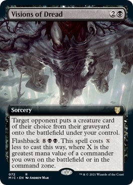 Visions of Dread (Extended Art) (72) [MIC] - MTG Single