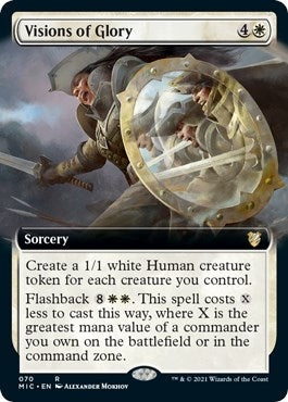 Visions of Glory (Extended Art) (70) [MIC] - MTG Single