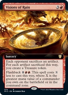 Visions of Ruin (Extended Art) (74) [MIC] - MTG Single