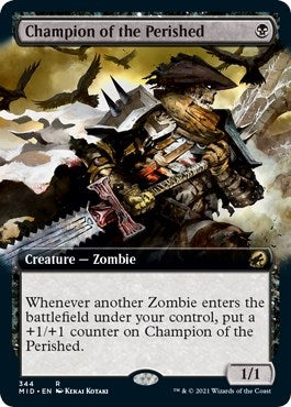 Champion of the Perished (Extended Art) (344) [MID] - MTG Single