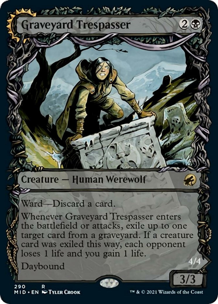 Graveyard Trespasser (Showcase) (290) [MID] - MTG Single