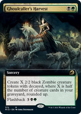 Ghoulcaller’s Harvest (Extended Art) (372) [MID] - MTG Single