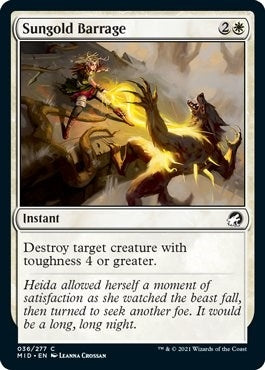 Sungold Barrage (36) [MID] - MTG Single